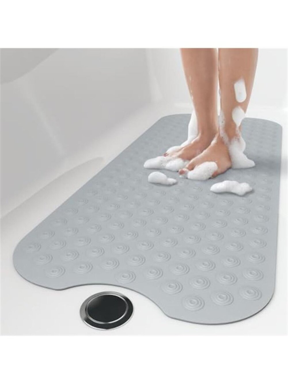 Non Slip Bathtub Mat 39 X 16 Rubber Extra Long Shower Tub Mat Machine Washable